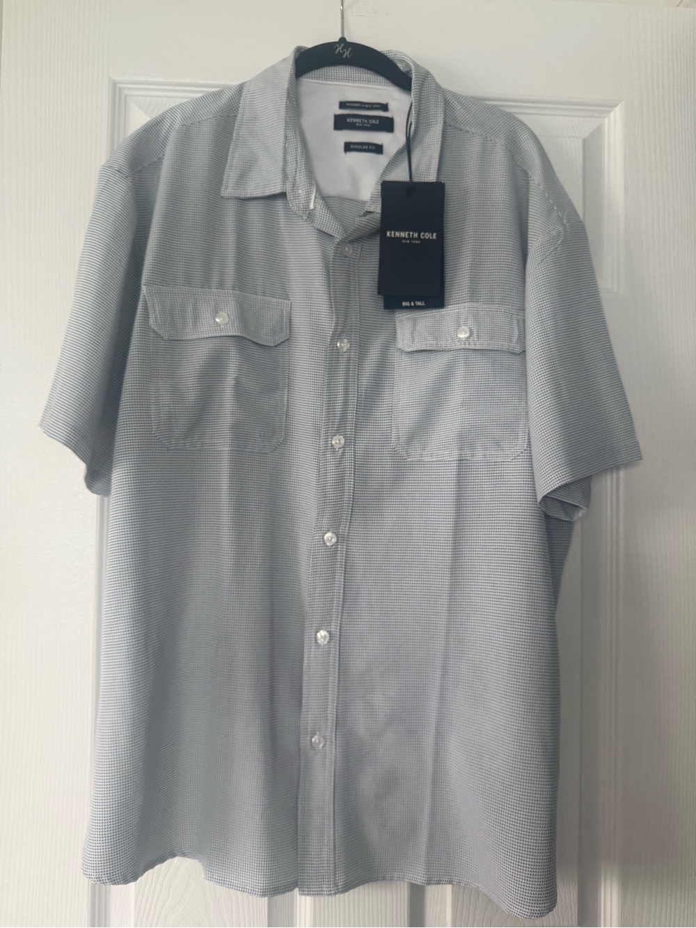 NTW Kenneth Cole Big & Tall Utility Woven Shirt 2X